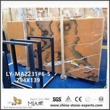 DIY ONYX amarillo exportación mármol pa encimeras Pub ar Ntxinä ÓNIX proveedor