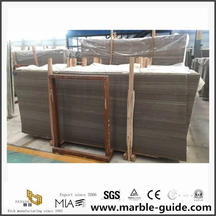 Chinese Natural Coffee Wooden Marble For Slab Hot Sale