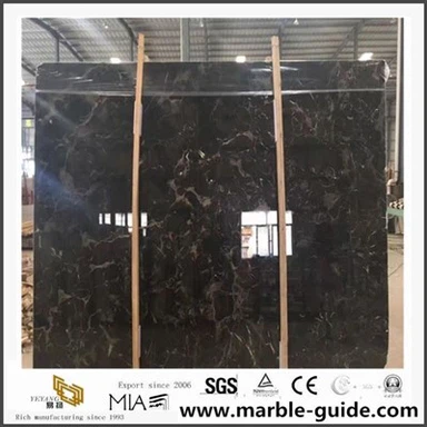 Slab Marble Dark Emperador na Síne le haghaidh tíleanna seomra folctha agus dearadh countertops