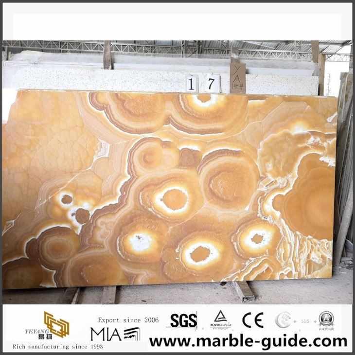 Orange Onyx Slabs For Villa Design